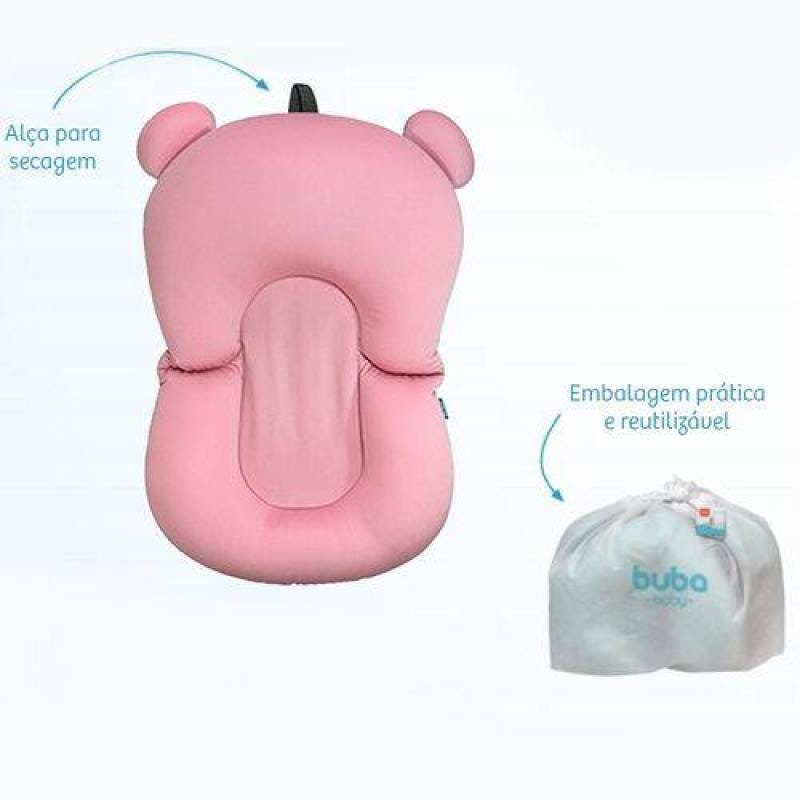 Almofada de Banho para Bebê Rosa Buba Baby - 2