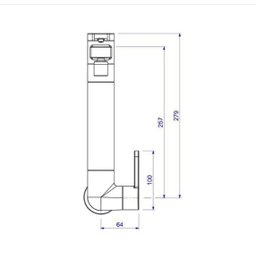 Torneira Deca Twin com Filtro para Cozinha de Parede - 4