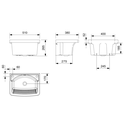 Ver mais imagens de Tanque P Suspenso 53x37,5cm Celite 1512630013300