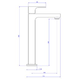 Torneira De Mesa Bica Alta Para Lavatório 1189.C90 Unic Cromado - 2
