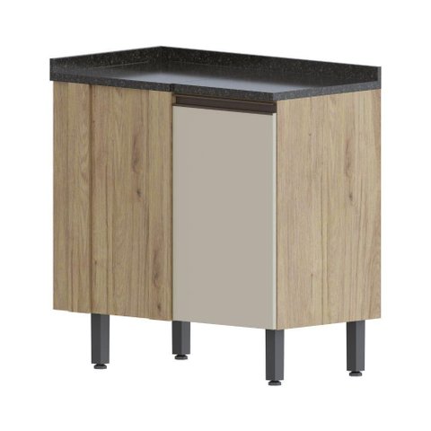 Balcão de Canto com Tampo 1 Porta Areia Moderna Bertolini