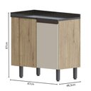 Ver imagem 2 de Balcão de Canto com Tampo 1 Porta Areia Moderna Bertolini