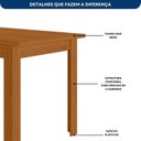 Ver imagem 5 de Conjunto Sala de Jantar Mesa Bellagio 150cm com 6 Cadeiras Lugano Yescasa Freijo UV