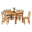 Ver imagem 2 de Conjunto Sala de Jantar Mesa Bellagio 150cm com 6 Cadeiras Lugano Yescasa Freijo UV