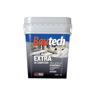 Tinta Econômica Extra Cobertura Bautech 18l Cor Grafite