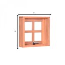 Ver imagem 3 de Vitrô Maxim Ar Quadriculado 80CMX60CMX12CM VE901 Esel Marrom