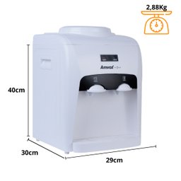 Bebedouro de Água Gelada e Natural Amvox Abb240 Branco Bivolt - 2