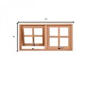 Ver imagem 2 de Vitrô Maxim Ar Quadriculado 60CMX118CMX12CM VE902 Esel Marrom