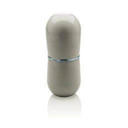 Porta Escova Cromo Belly com Tampa Bege Ou - 1