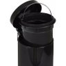 Kit Conjunto para Banheiro com Lixeira 3L com Pedal e Escova Higienica para Vaso Sanitário Preta Aga - 2