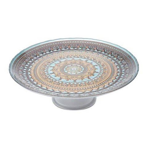 Prato de Vidro Com Pé para Bolo Camelot 33CM Lyor