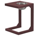 Ver imagem 1 de Mesa Lateral em Alumínio Tampo Balde Ripado Varanda, Jardim Marrom