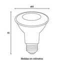 Ver imagem 2 de Kit 10 Lâmpadas LED PAR20 PAR20 8W 650LM para Nichos Amarela Blumenau Iluminação