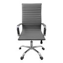 Ver imagem 3 de Kit 2 Cadeira Eames Esteirinha Presidente Escritório Alta - Cinza