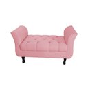 Ver imagem 1 de Divã Recamier Barcelona - 1,20 Suede - Rosa