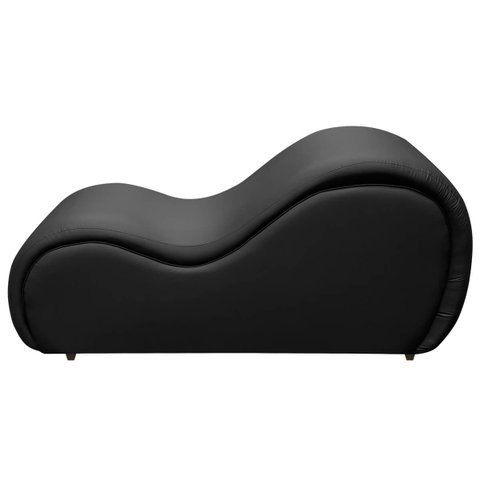 Poltrona Tantra Divã Exótico Recamier Corino Facto Preto Sofa Store