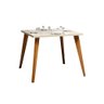 Mesa Lins 90 Cm Jantar Ambiente Cozinha Off White - 2
