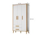 Ver imagem 3 de Conjunto Guarda-Roupa 3 Portas e 2 Gavetas e Cômoda 3 Gavetas 1 Porta Quarto Infantil Magic Baby
