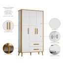 Ver imagem 7 de Conjunto Guarda-Roupa 3 Portas e 2 Gavetas e Cômoda 3 Gavetas 1 Porta Quarto Infantil Magic Baby
