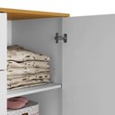Ver imagem 6 de Quarto de Bebê Infantil Completo 1 Guarda Roupa 3 Portas e 1 Cômoda Retrô 100% MDF Magic Baby