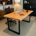 Ver imagem 1 de Mesa Prancha Escrivaninha de Madeira Maciça para Home Office e Escritório