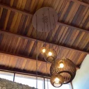 Ver imagem 7 de Lustre Pendente para Sala Pé Direito Duplo Mix Ball P7 - Marrom