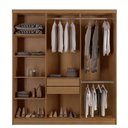 Ver imagem 3 de Guarda Roupa Casal Heros 6 Portas com Pés Moderna Imbuia