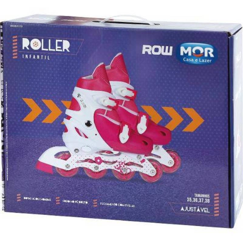 Patins Roller Infantil Rosa - M (35-38) - Mor Row - 2