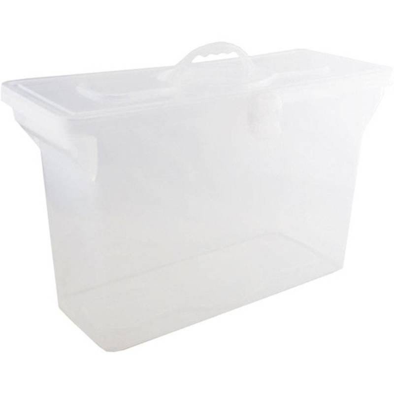 Maleta Plastica Com Alca Organizadora S/Pasta Cristal Dello - 5