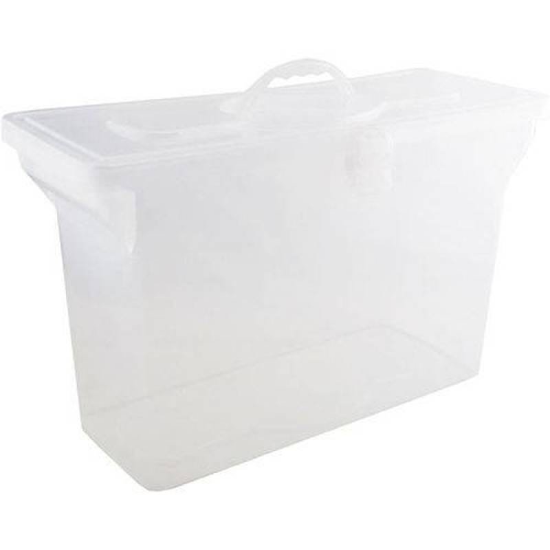 Maleta Plastica Com Alca Organizadora S/Pasta Cristal Dello - 3