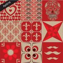 Ver imagem 2 de Papel de Parede Auto Adesivo Lavável Azulejo a0016 Vermelho