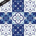Ver imagem 2 de Papel de Parede Auto Adesivo Lavável Azulejo a0020 Azul