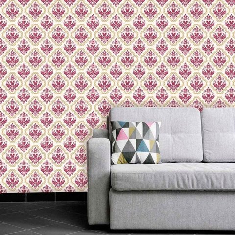 Papel de Parede Lavável Clássico Arabesco ca0135