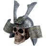 Caveira Resina Capacete Samurai Prata - 2