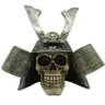 Caveira Resina Capacete Samurai Prata - 1