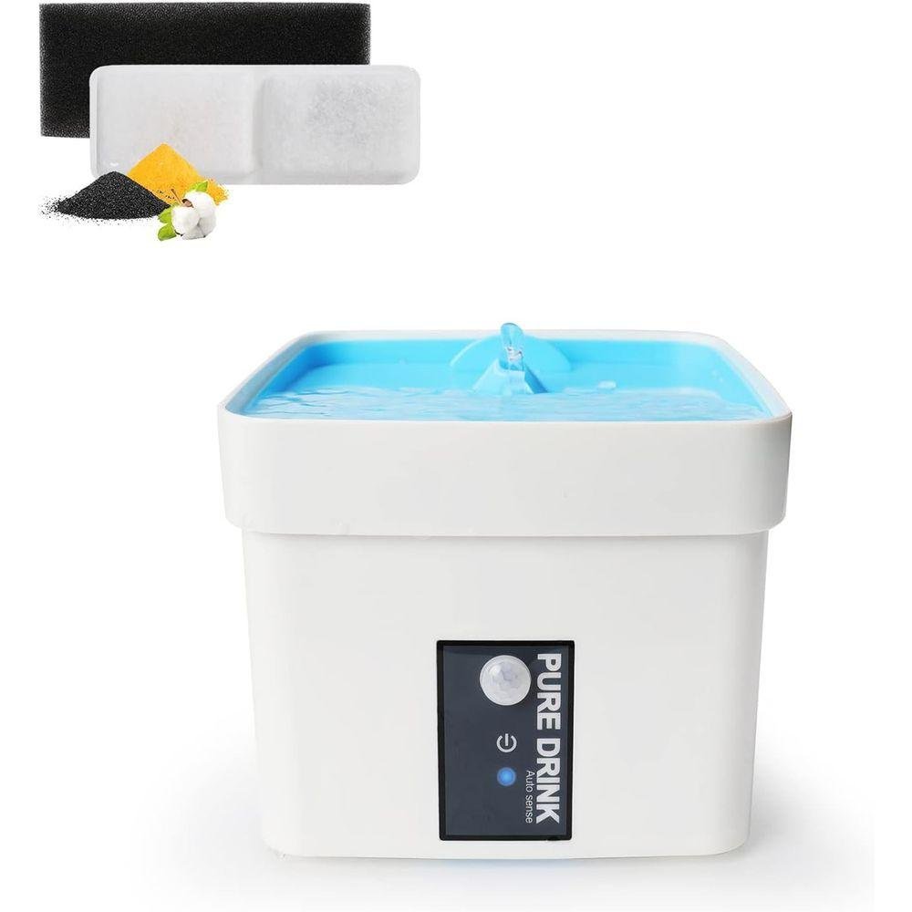 Bebedouro Fonte Agua Automatico Sensor 1,5 Litros Pet Gato Cachorro Caes Filtro Limpeza Purifica - 9