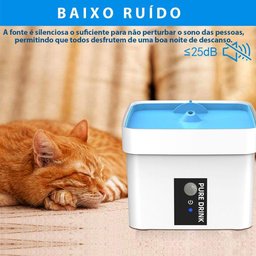 Bebedouro Fonte Agua Automatico Sensor 1,5 Litros Pet Gato Cachorro Caes Filtro Limpeza Purifica - 3