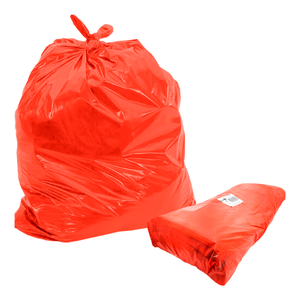Saco de Lixo Especial 60l 55x60cm Bay Plastic - Vermelho C/ 100un