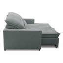 Ver imagem 5 de Sofa Retratil Reclinavel 2 Lugares 2,60m Atlantis Veludo Cinza Lansofbr Lansof Brasil