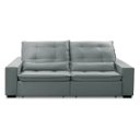 Ver imagem 4 de Sofa Retratil Reclinavel 2 Lugares 2,60m Atlantis Veludo Cinza Lansofbr Lansof Brasil
