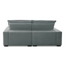 Ver imagem 6 de Sofa Retratil Reclinavel 2 Lugares 2,60m Atlantis Veludo Cinza Lansofbr Lansof Brasil