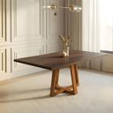 Ver imagem 1 de Mesa de Jantar Julia 6 Lugares Retangular 160cm Amadeirado Ideal Decor