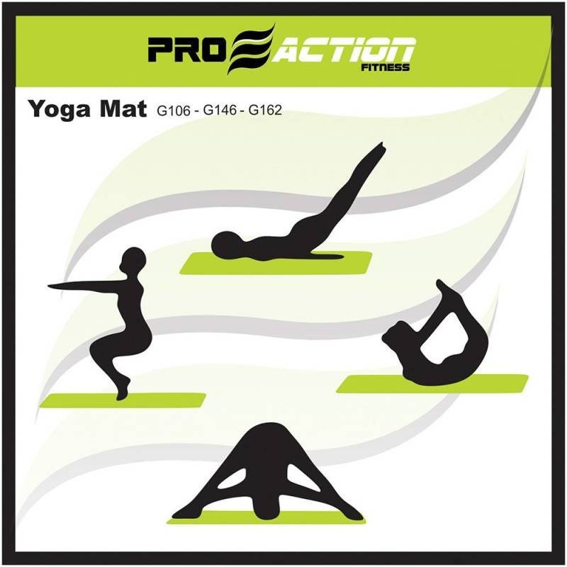 Yoga Mat PVC PROACTION - Preto - 6