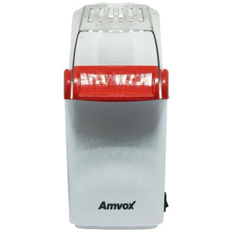 Pipoqueira Elétrica Sem Óleo 110V Derrete Manteiga Pipop Vermelha Branca Amvox APC 3406 - 7