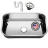 Cuba Aço Inox American Steel N 2 56x34x17 com Válvula - 1