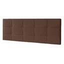 Ver imagem 2 de Cabeceira Painel Casal Queen 1,60m Roma Suede Marrom Dal Poz Estofados