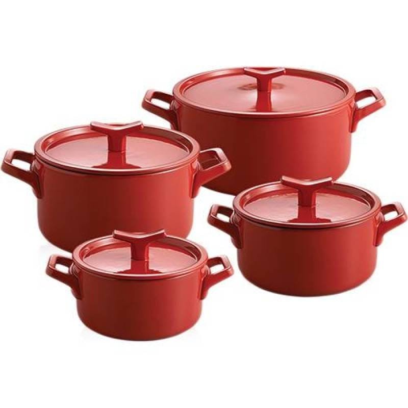 Menor preço em Conjunto 04 Panelas Cerâmica Electrolux Infinite Amplicook ( 17cm / 1,1l; 19cm/ 1,6l; 21cm / 2,5l, 2