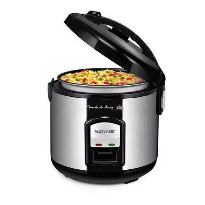 Panela de Arroz Elétrica Gourmet de Inox 220v Multilaser - - 2
