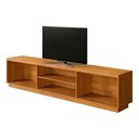 Ver imagem 4 de Rack Logan 180cm para TV até 75" 2 Portas Ripadas Mavaular:Naturalle