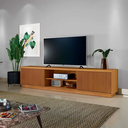 Ver mais imagens de Rack Logan 180cm para TV até 75" 2 Portas Ripadas Mavaular:Naturalle